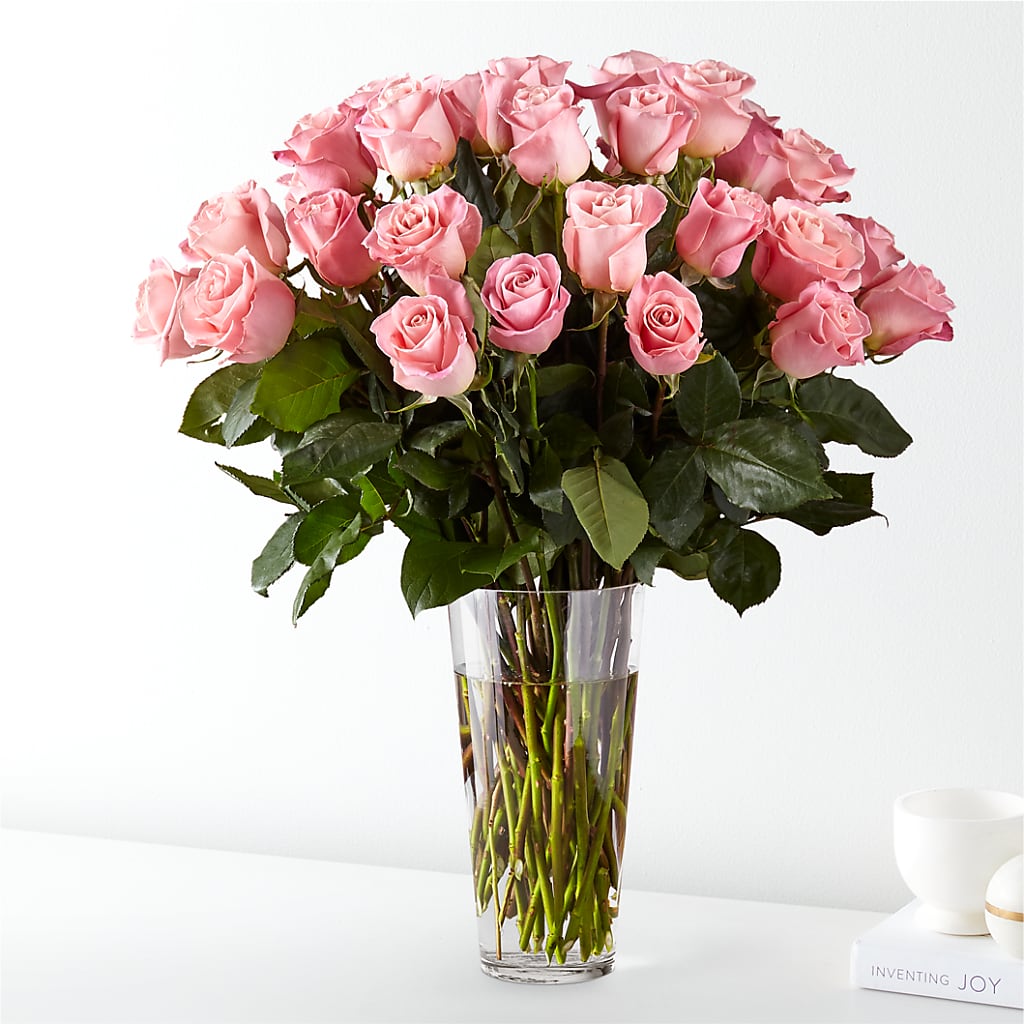 Long Stem Pink Rose Bouquet – ROBIN'S CORNER FLOWER SHOP, Taunton MA