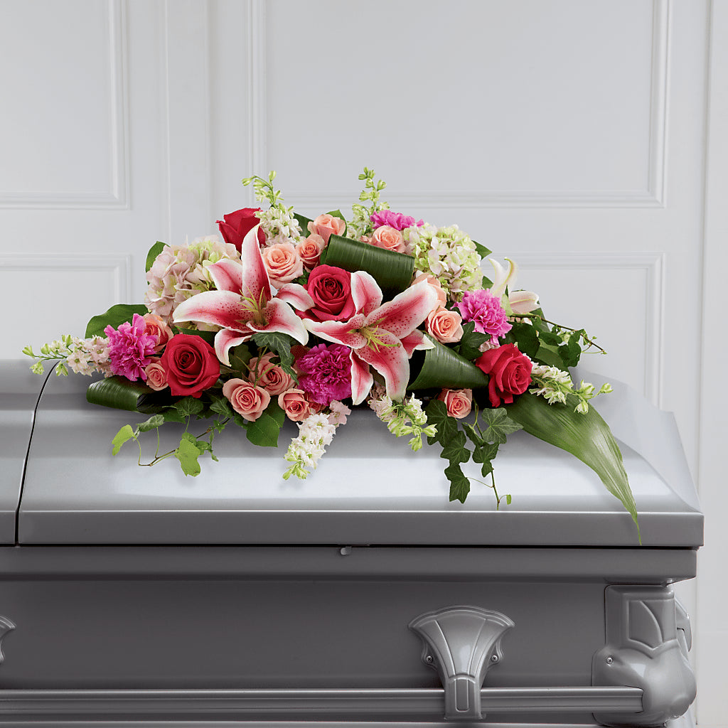Splendid Grace Casket Spray – ROBIN'S CORNER FLOWER SHOP, Taunton MA