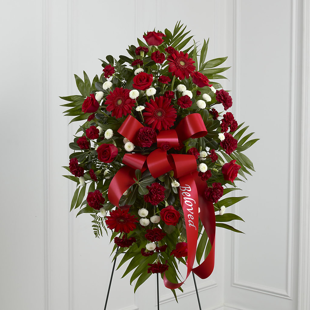 Treasured Memories Standing Spray – ROBIN'S CORNER FLOWER SHOP, Taunton MA