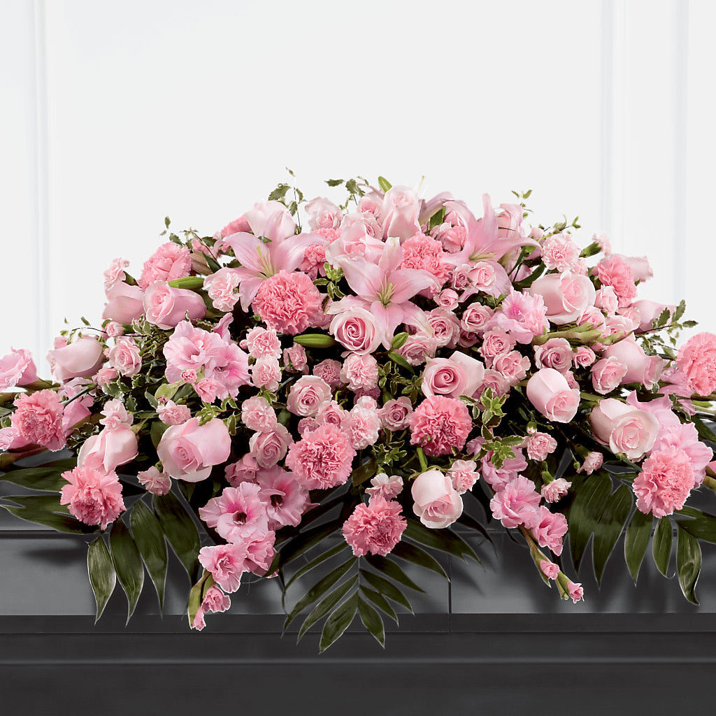 Garden of Comfort Casket Spray (Standard) – ROBIN'S CORNER FLOWER SHOP, Taunton MA
