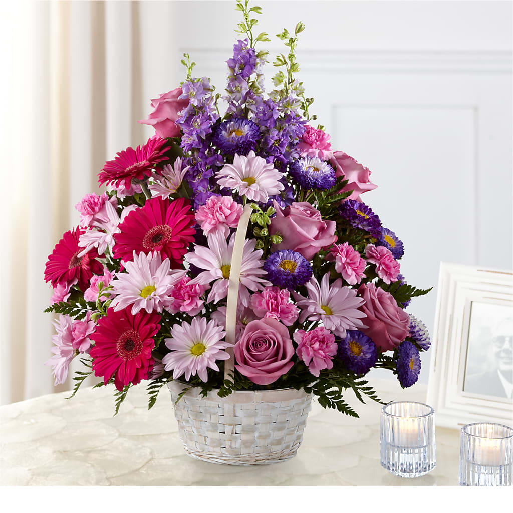 Pastel Peace Basket – ROBIN'S CORNER FLOWER SHOP, Taunton MA