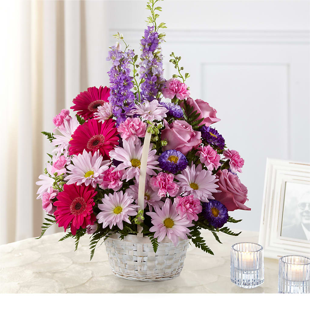 Pastel Peace Basket – ROBIN'S CORNER FLOWER SHOP, Taunton MA