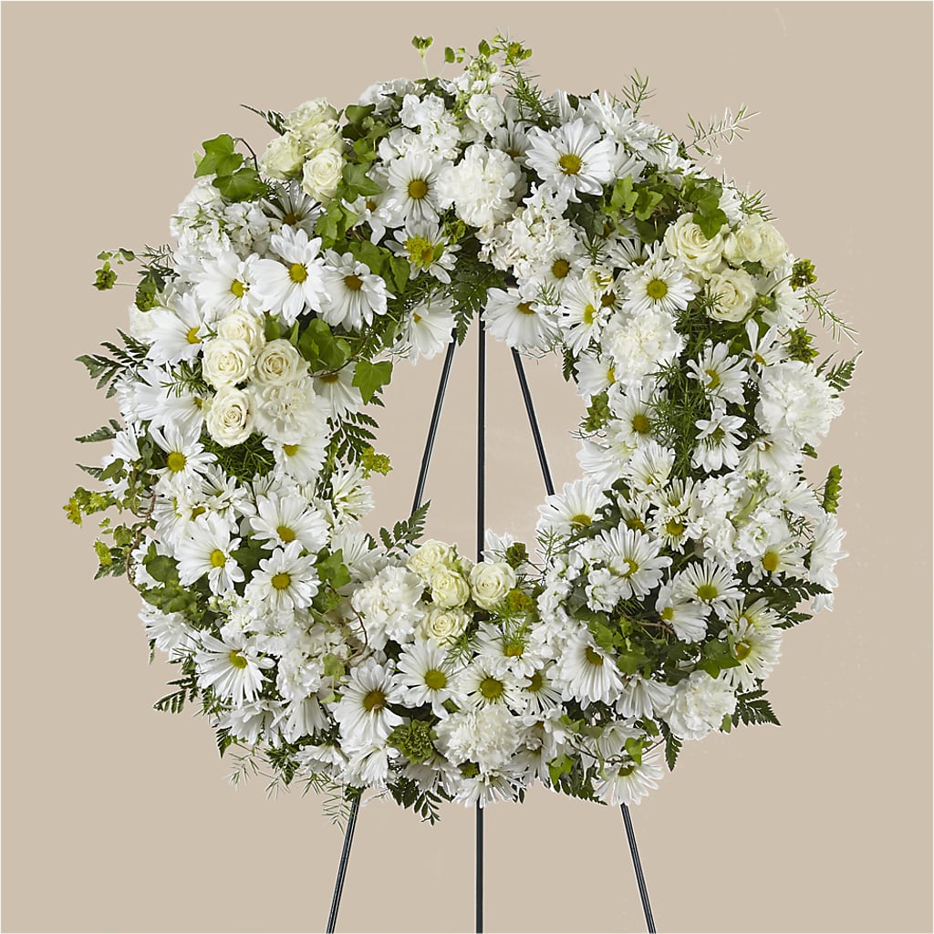 Faithful Wishes Wreath – ROBIN'S CORNER FLOWER SHOP, Taunton MA