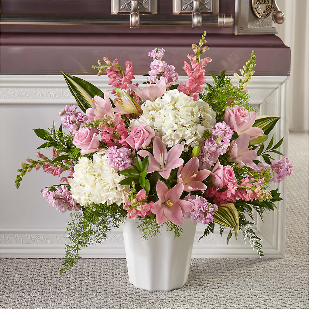 Simply Serene Floor Basket – ROBIN'S CORNER FLOWER SHOP, Taunton MA