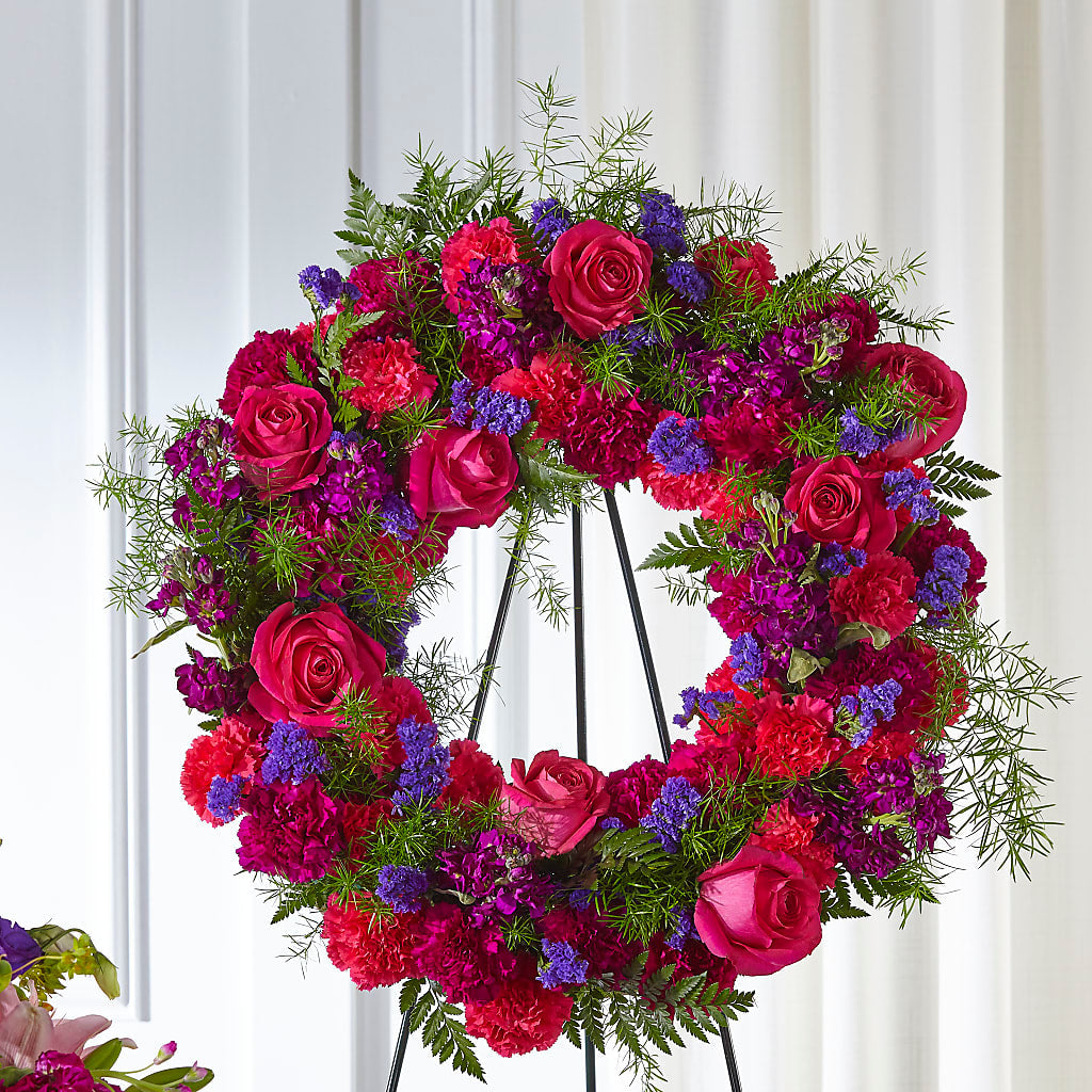 Calming Colors Wreath – ROBIN'S CORNER FLOWER SHOP, Taunton MA