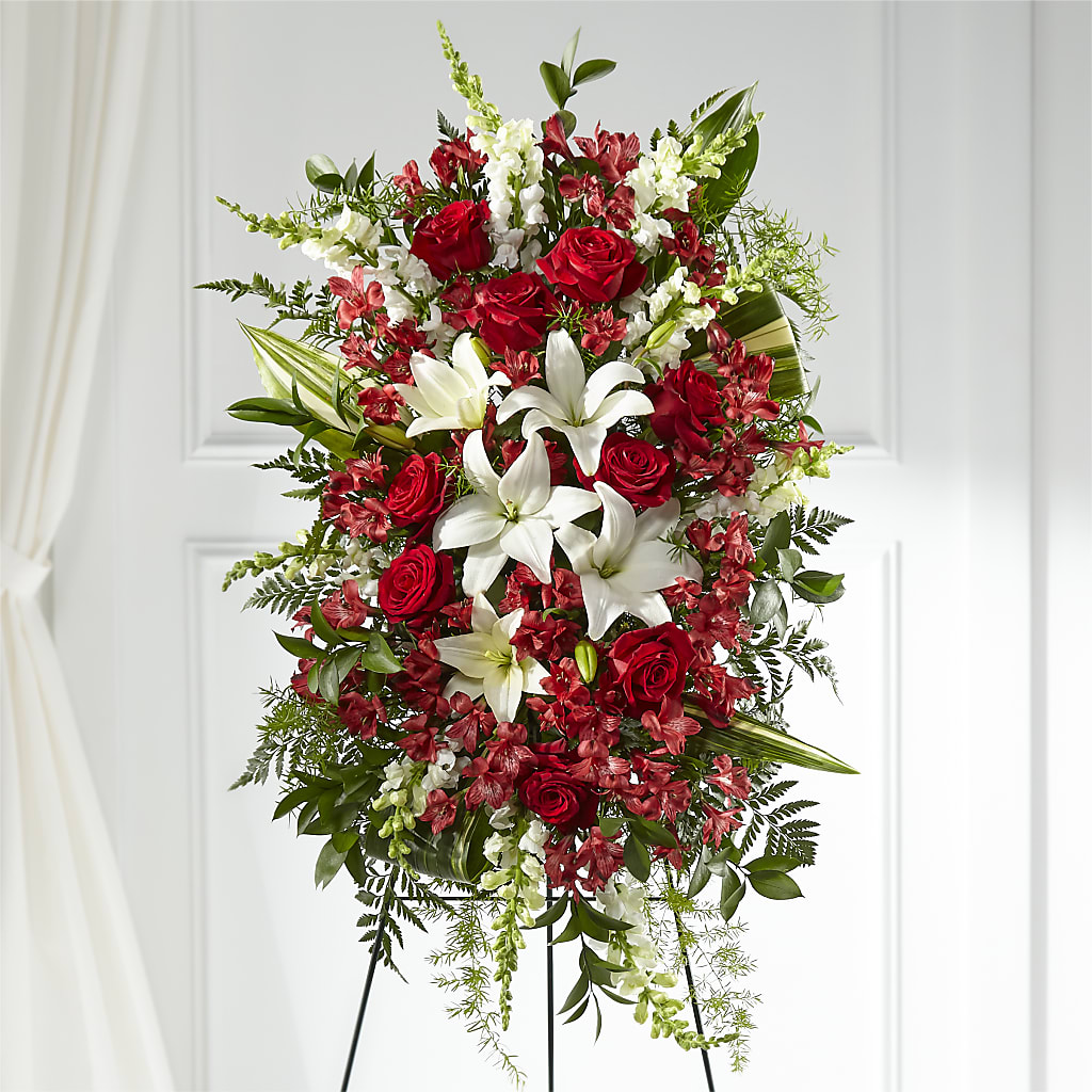 Everlasting Memory Standing Spray – ROBIN'S CORNER FLOWER SHOP, Taunton MA