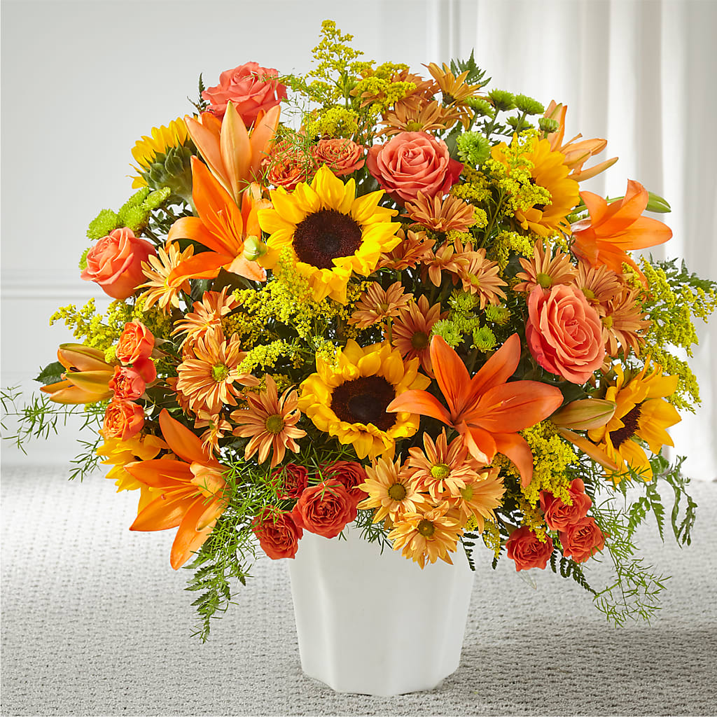 Harvest Thoughts Floor Basket – ROBIN'S CORNER FLOWER SHOP, Taunton MA