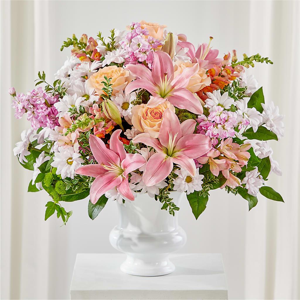 Heartfelt Gesture Urn Arrangement – ROBIN'S CORNER FLOWER SHOP, Taunton MA
