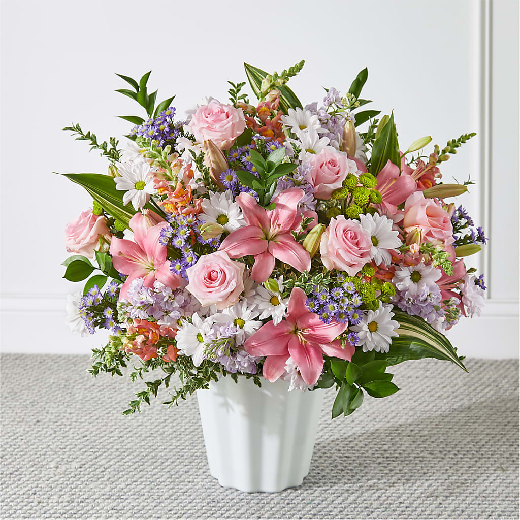 Abundant Compassion Floor Basket – ROBIN'S CORNER FLOWER SHOP, Taunton MA