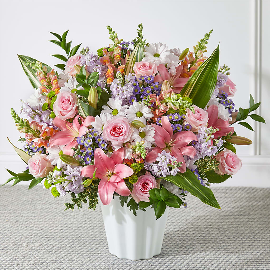 Abundant Compassion Floor Basket – ROBIN'S CORNER FLOWER SHOP, Taunton MA
