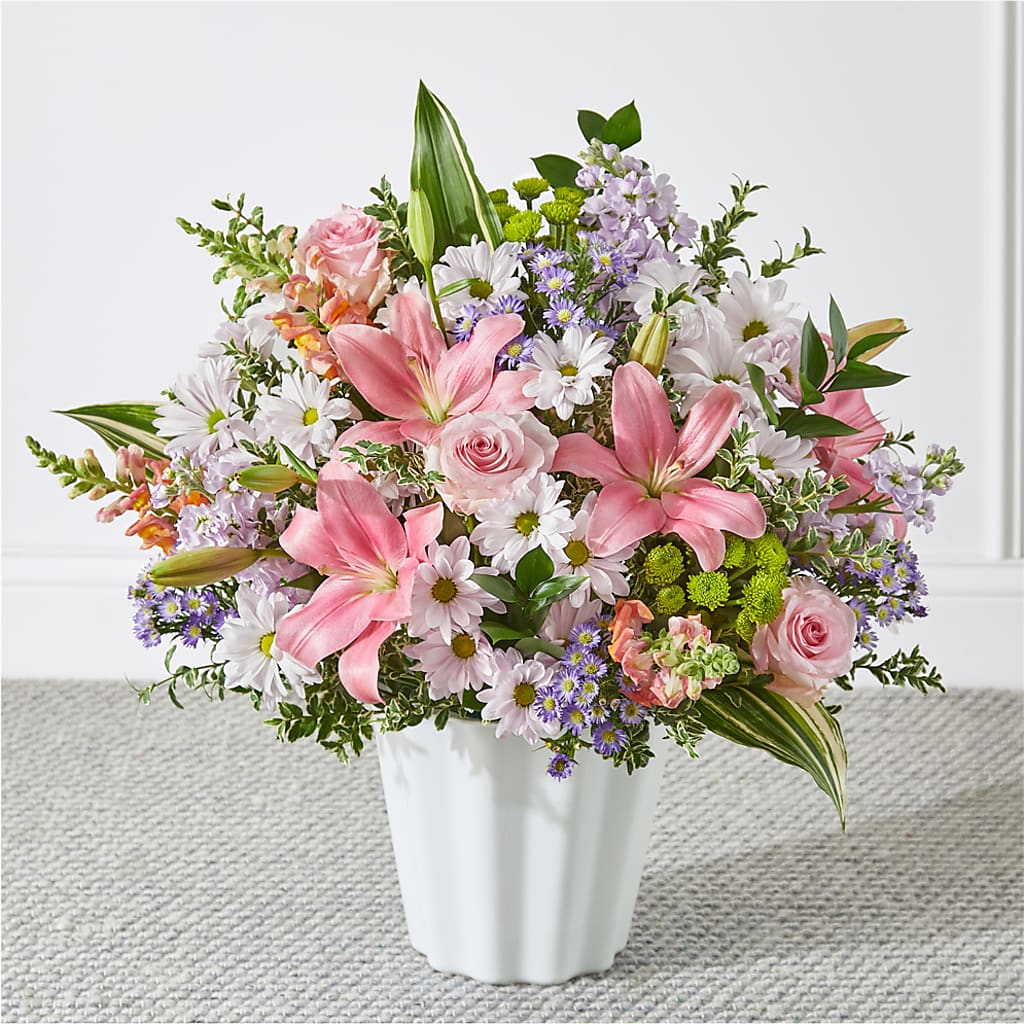 Abundant Compassion Floor Basket – ROBIN'S CORNER FLOWER SHOP, Taunton MA