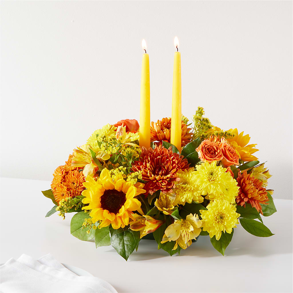 Autumn Harmony Centerpiece – ROBIN'S CORNER FLOWER SHOP, Taunton MA