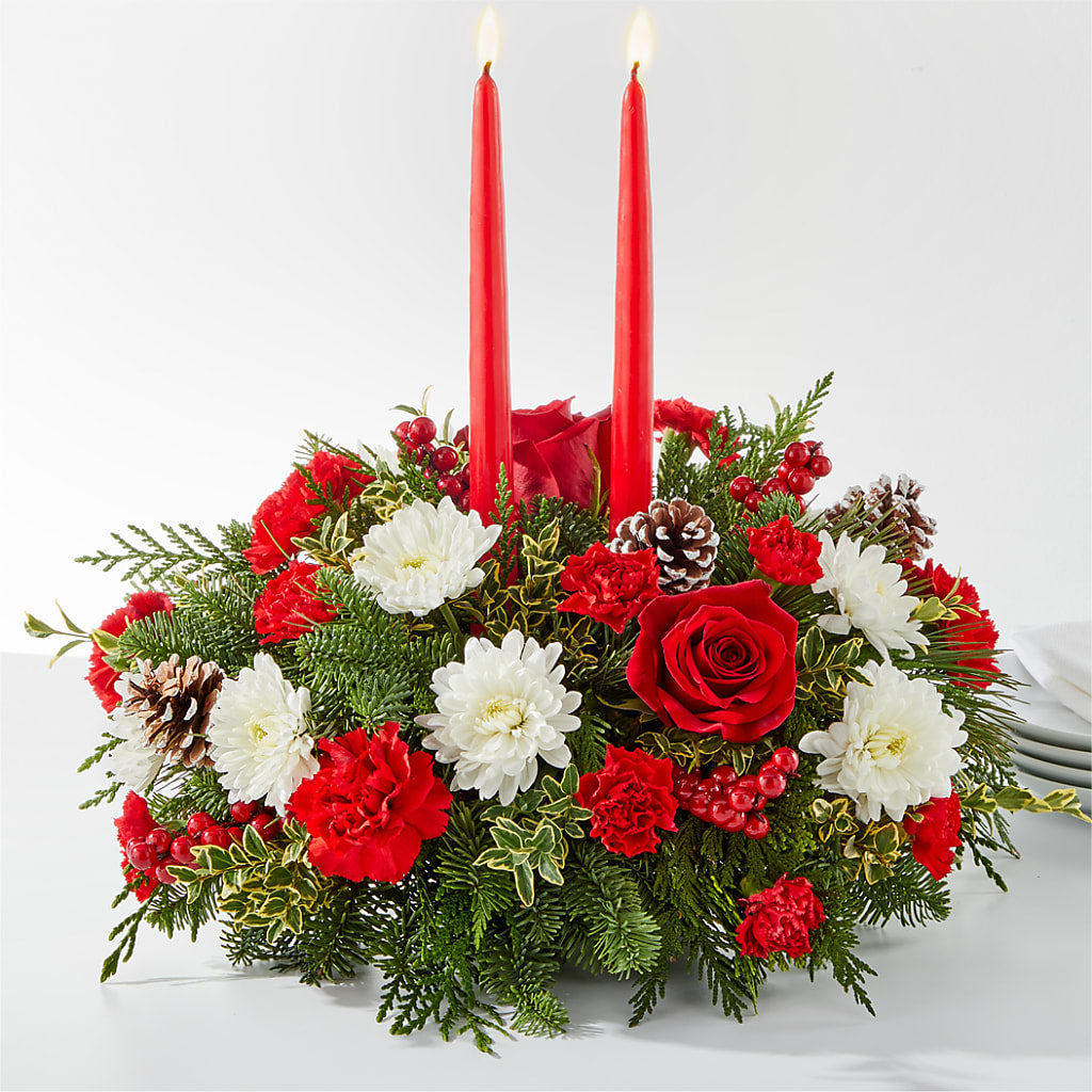Holiday Soiree Centerpiece – ROBIN'S CORNER FLOWER SHOP, Taunton MA
