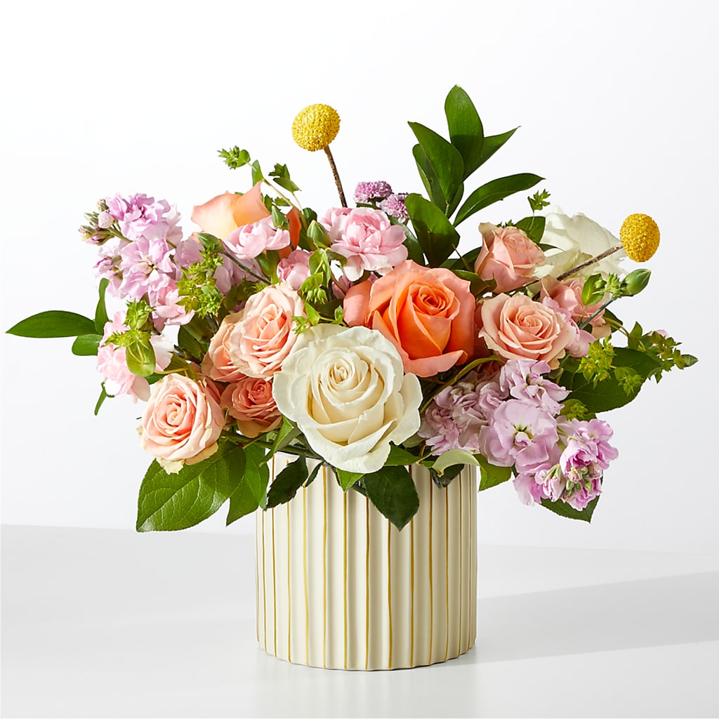 French Market Bouquet with Ivory Vase – ROBIN'S CORNER FLOWER SHOP, Taunton MA