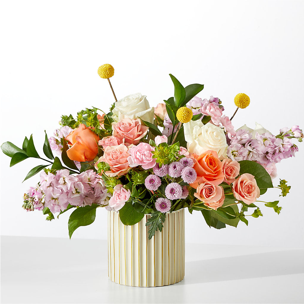 French Market Bouquet with Ivory Vase – ROBIN'S CORNER FLOWER SHOP, Taunton MA