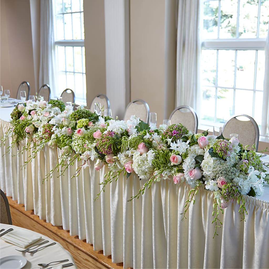 State of Joy Head Table Arrangement – ROBIN'S CORNER FLOWER SHOP, Taunton MA