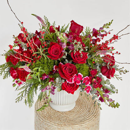 Big Red Bow Bouquet – ROBIN'S CORNER FLOWER SHOP, Taunton MA