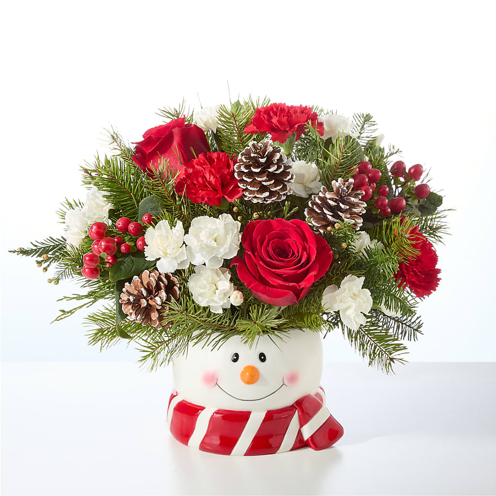 Jolly Snowman Bouquet – ROBIN'S CORNER FLOWER SHOP, Taunton MA
