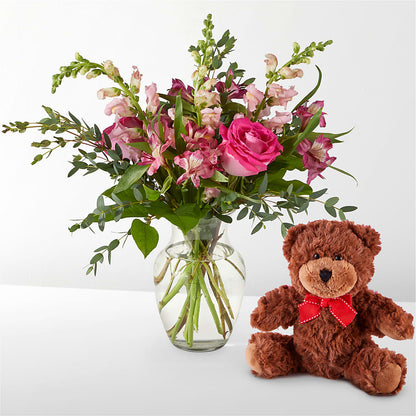 Happily Ever After Bouquet & Bear Set – ROBIN'S CORNER FLOWER SHOP, Taunton MA