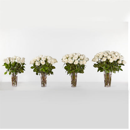 Long Stem White Rose Bouquet – ROBIN'S CORNER FLOWER SHOP, Taunton MA