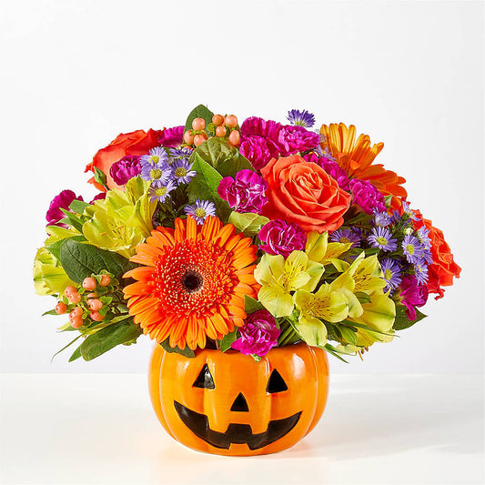 Tricks & Treats Pumpkin – ROBIN'S CORNER FLOWER SHOP, Taunton MA