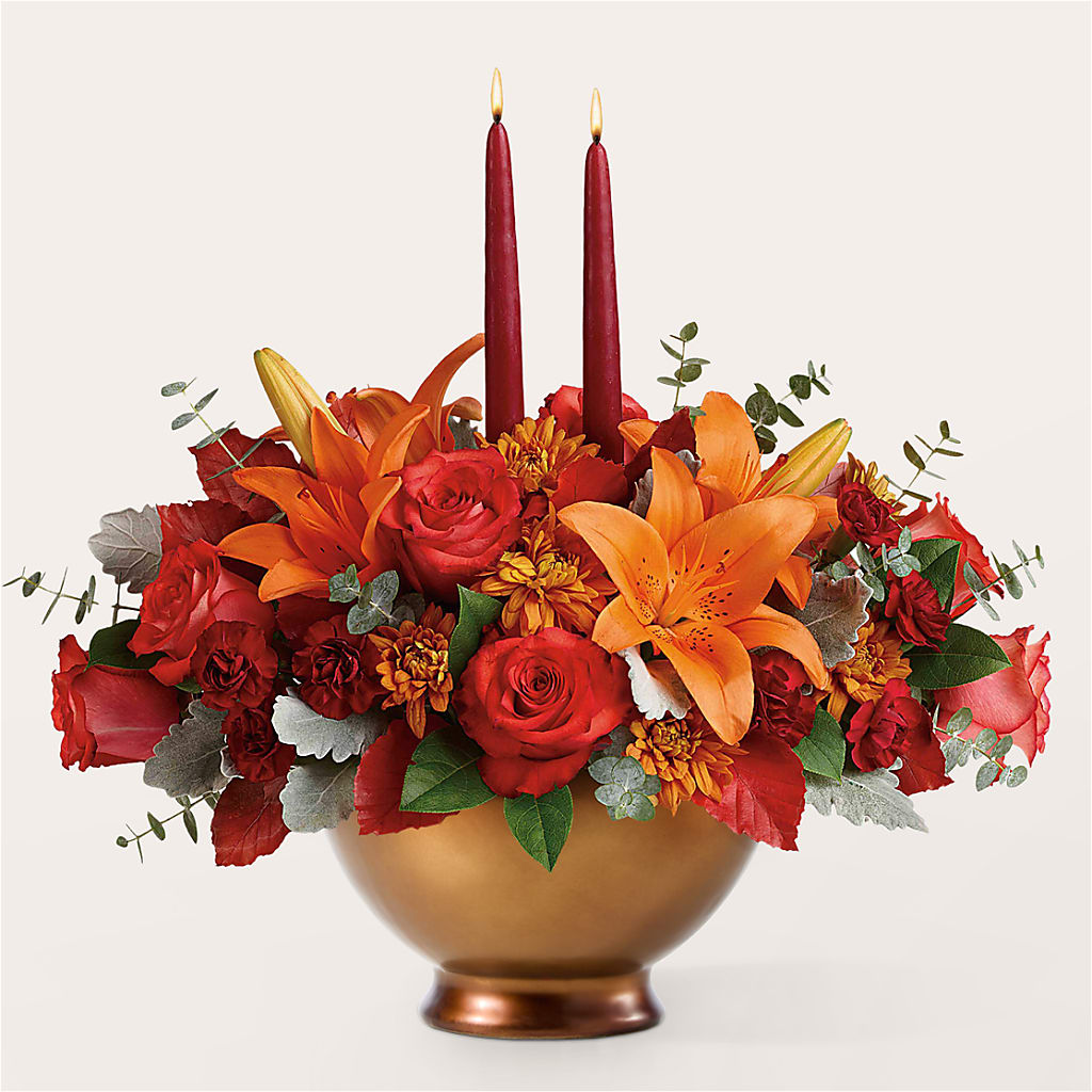 Fruits of Fall Centerpiece – ROBIN'S CORNER FLOWER SHOP, Taunton MA