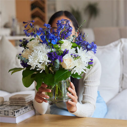 Cerulean Waves Bouquet – ROBIN'S CORNER FLOWER SHOP, Taunton MA