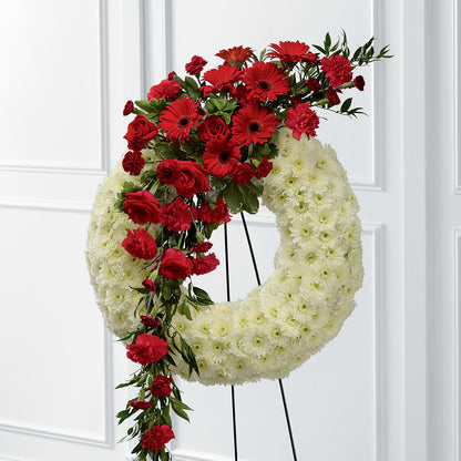 Graceful Tribute Wreath – ROBIN'S CORNER FLOWER SHOP, Taunton MA