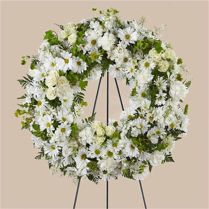 Faithful Wishes Wreath – ROBIN'S CORNER FLOWER SHOP, Taunton MA