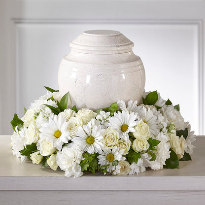 Ivory Gardens Cremation Adornment – ROBIN'S CORNER FLOWER SHOP, Taunton MA