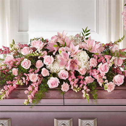 Life & Remembrance Casket Spray – ROBIN'S CORNER FLOWER SHOP, Taunton MA