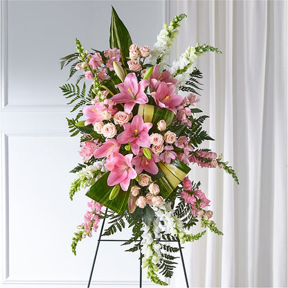 Elegant Embrace Standing Spray – ROBIN'S CORNER FLOWER SHOP, Taunton MA