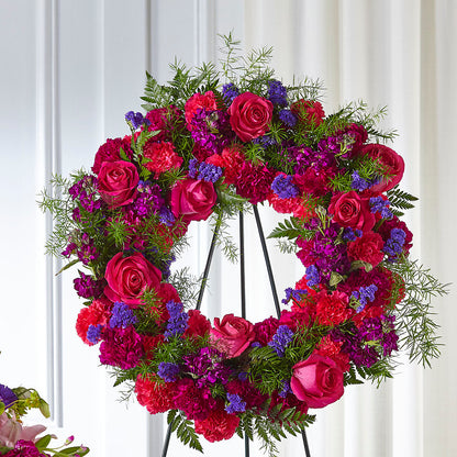 Calming Colors Wreath – ROBIN'S CORNER FLOWER SHOP, Taunton MA