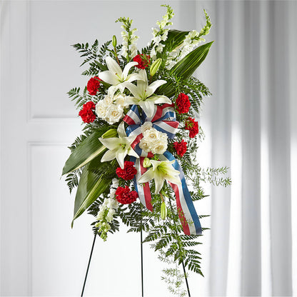 Stars of Life Standing Spray – ROBIN'S CORNER FLOWER SHOP, Taunton MA