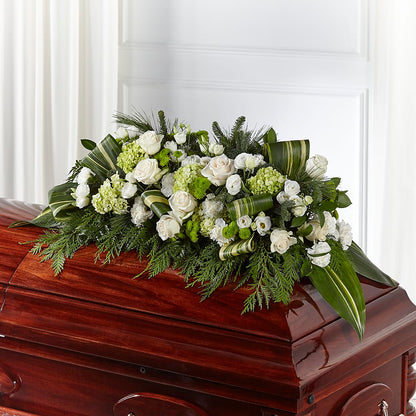 Hopeful Gesture Casket Spray – ROBIN'S CORNER FLOWER SHOP, Taunton MA
