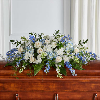 Timeless Essence Casket Spray – ROBIN'S CORNER FLOWER SHOP, Taunton MA