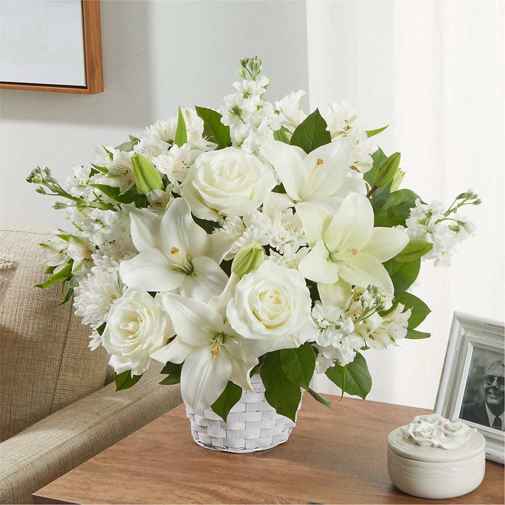 Peaceful Reflections Arrangement – ROBIN'S CORNER FLOWER SHOP, Taunton MA
