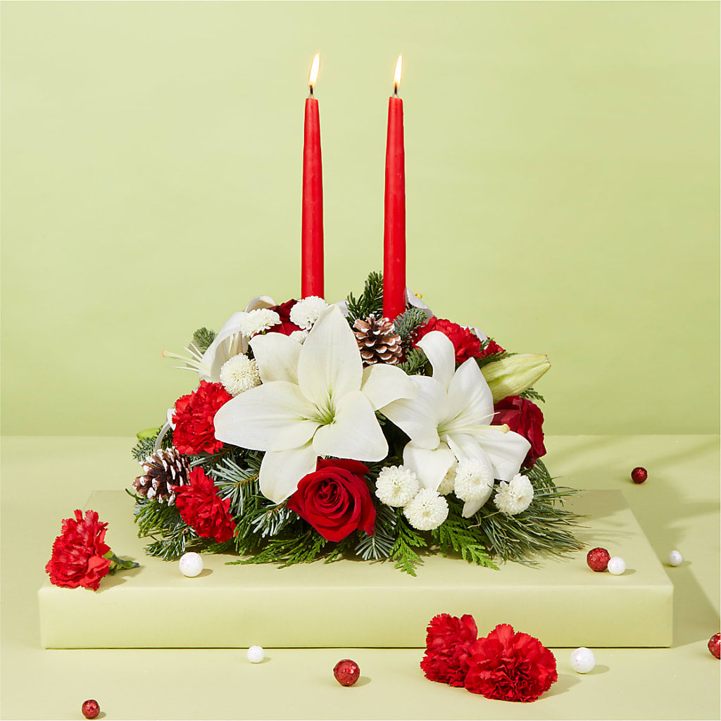 Seasonal Festivities Centerpiece – ROBIN'S CORNER FLOWER SHOP, Taunton MA