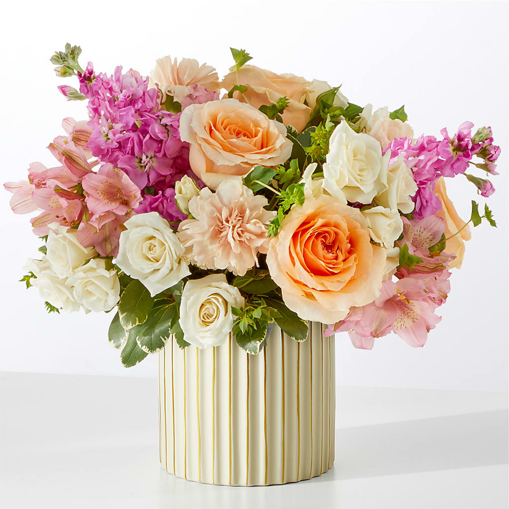 Paradise Bouquet with Ivory Vase – ROBIN'S CORNER FLOWER SHOP, Taunton MA