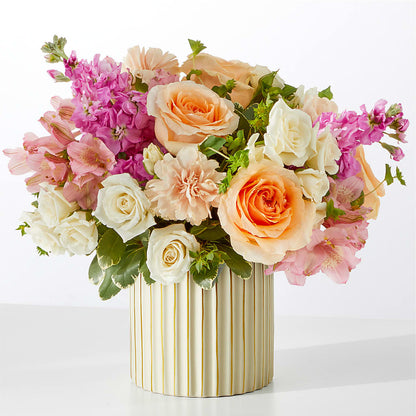 Paradise Bouquet with Ivory Vase – ROBIN'S CORNER FLOWER SHOP, Taunton MA