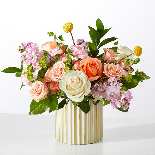 French Market Bouquet with Ivory Vase – ROBIN'S CORNER FLOWER SHOP, Taunton MA
