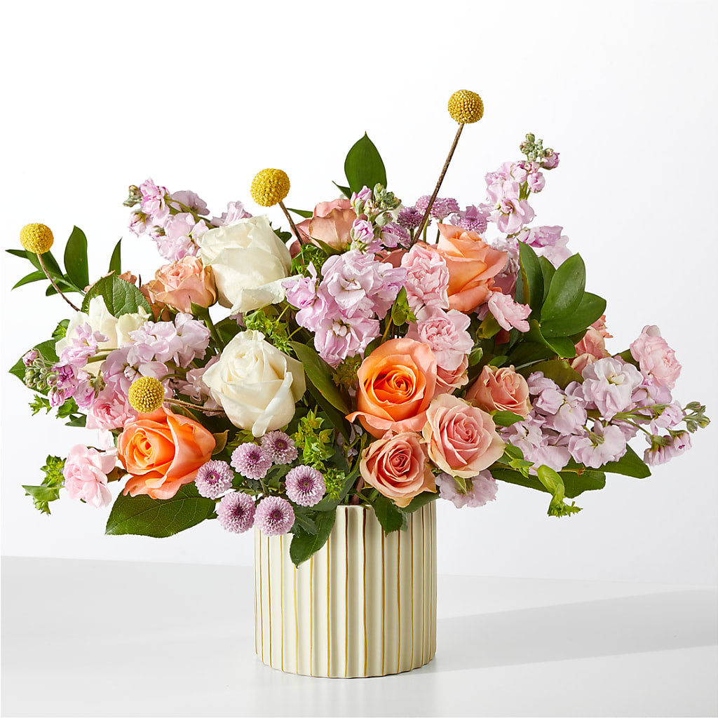 French Market Bouquet with Ivory Vase – ROBIN'S CORNER FLOWER SHOP, Taunton MA