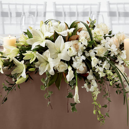 White Linen Arrangement – ROBIN'S CORNER FLOWER SHOP, Taunton MA