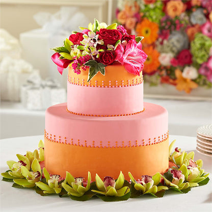 Sweet Citrus Cake Decor – ROBIN'S CORNER FLOWER SHOP, Taunton MA