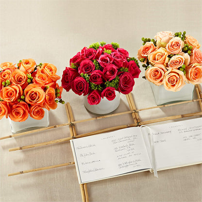 Dawn Rose Centerpiece – ROBIN'S CORNER FLOWER SHOP, Taunton MA